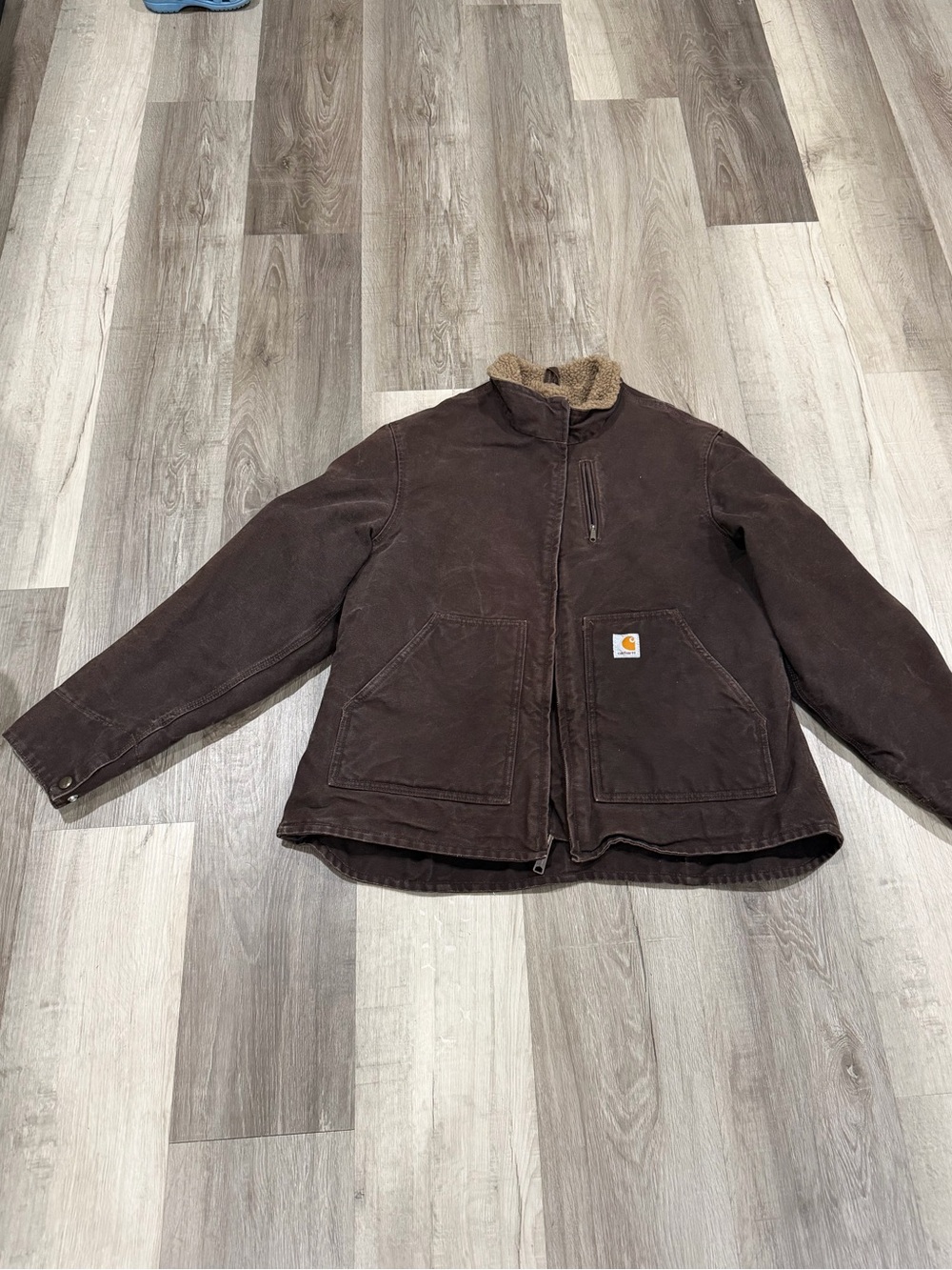 Vintage Carhartt Brown Sherpa-Lined Canyon Jacket Women’s Sz XL Regular